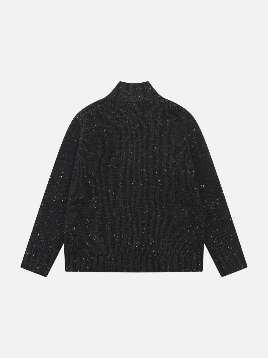 DAXUEN speckled knit cardigan with toggle closure