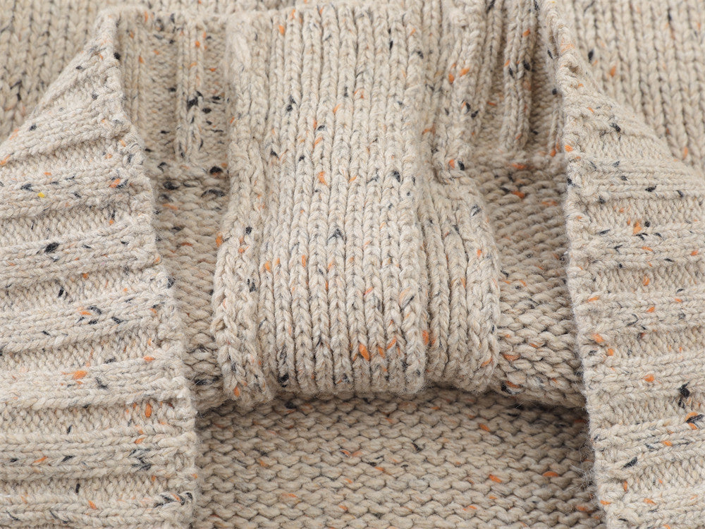 DAXUEN speckled knit cardigan with toggle closure