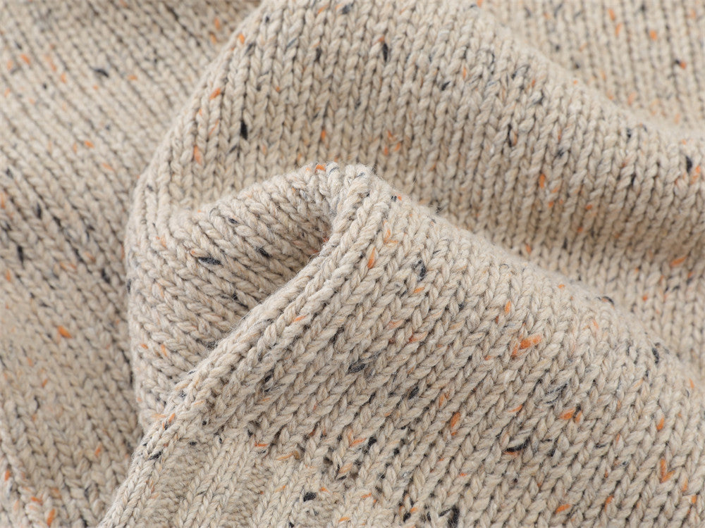 DAXUEN speckled knit cardigan with toggle closure