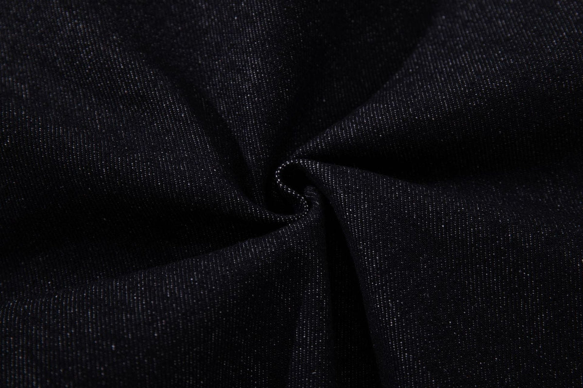Weite Jeans mit Sternen- und Streifen-Grafik