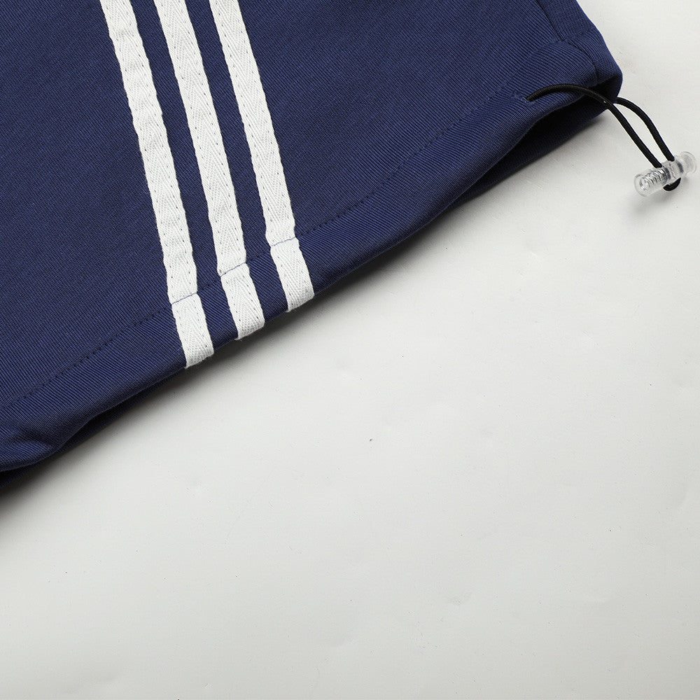 DAXUEN faded navy blue star-embellished wide-leg sweatpants