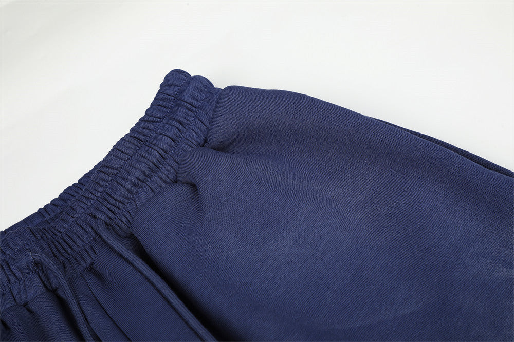 DAXUEN faded navy blue star-embellished wide-leg sweatpants