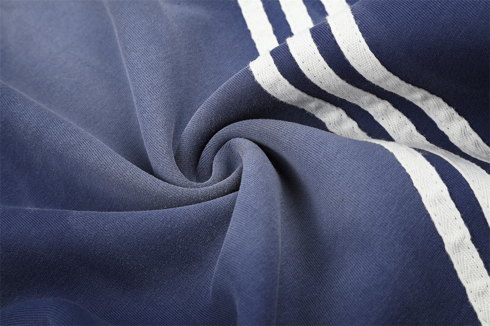 DAXUEN faded navy blue star-embellished wide-leg sweatpants