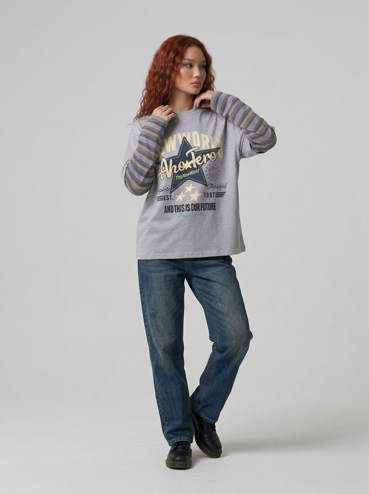 Star Graphic Crew Neck T-Shirt