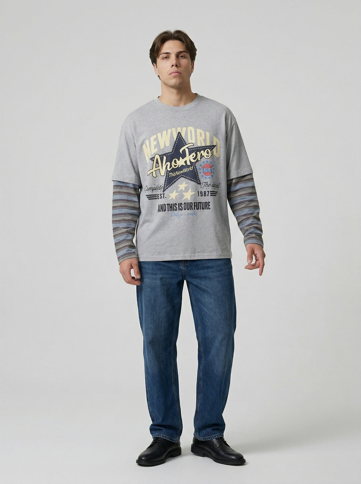 Star Graphic Crew Neck T-Shirt