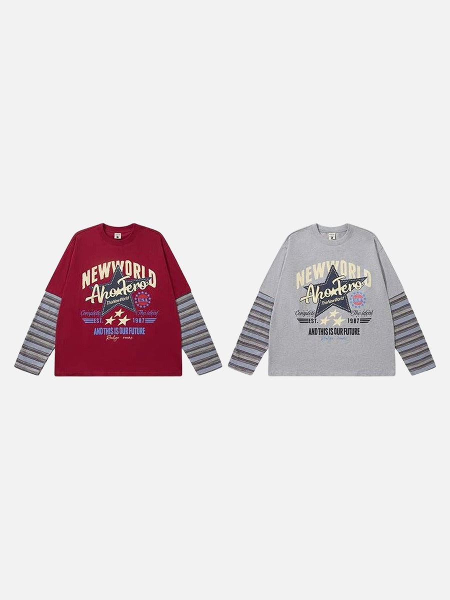 Star Graphic Crew Neck T-Shirt