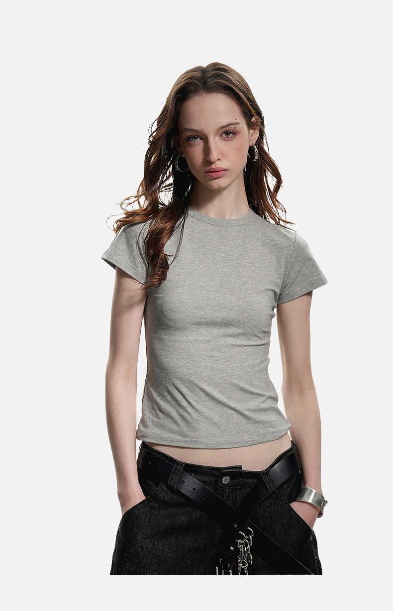 Stylized Graphic Fitted T-Shirt