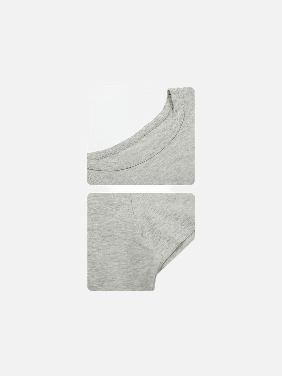 Stylized Graphic Fitted T-Shirt