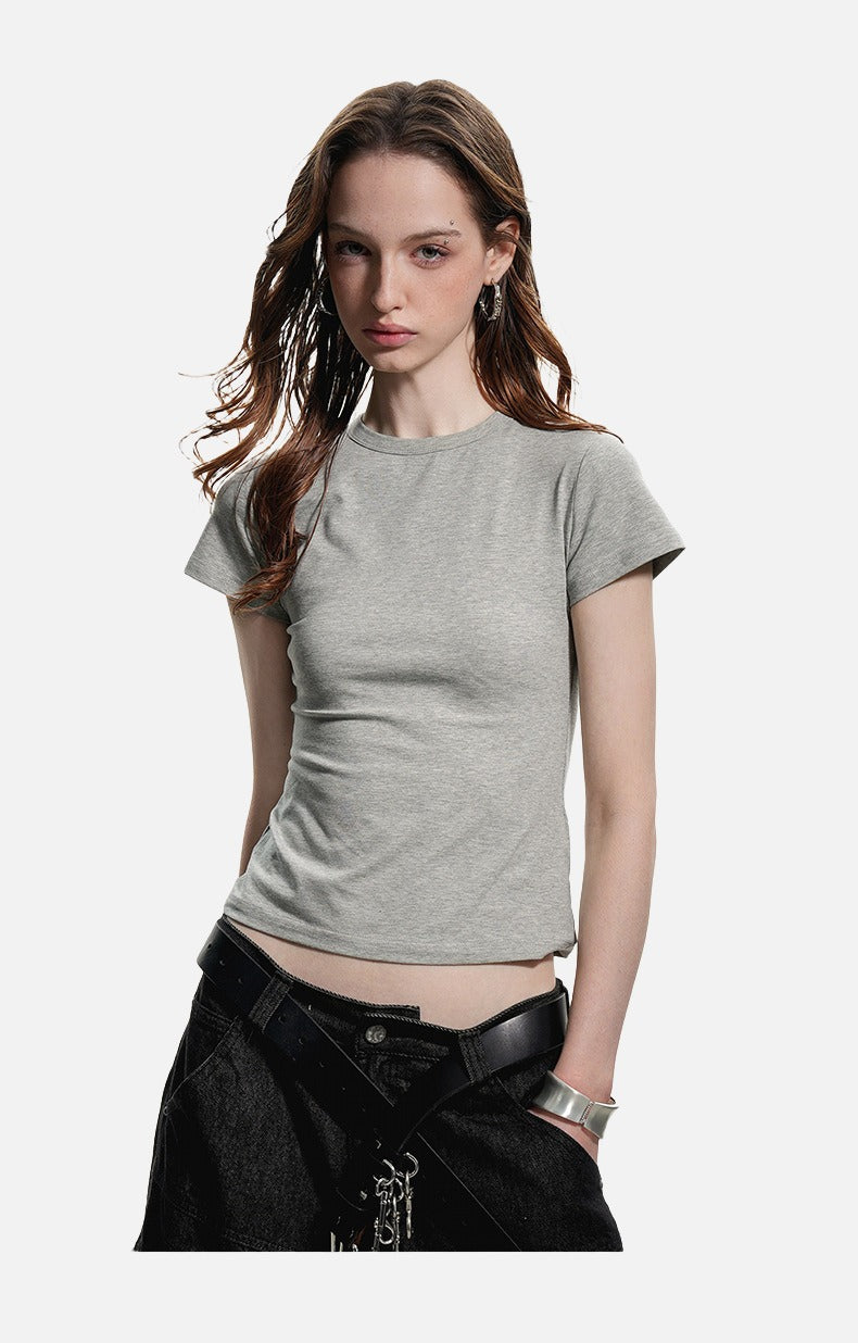 Stylized Graphic Fitted T-Shirt