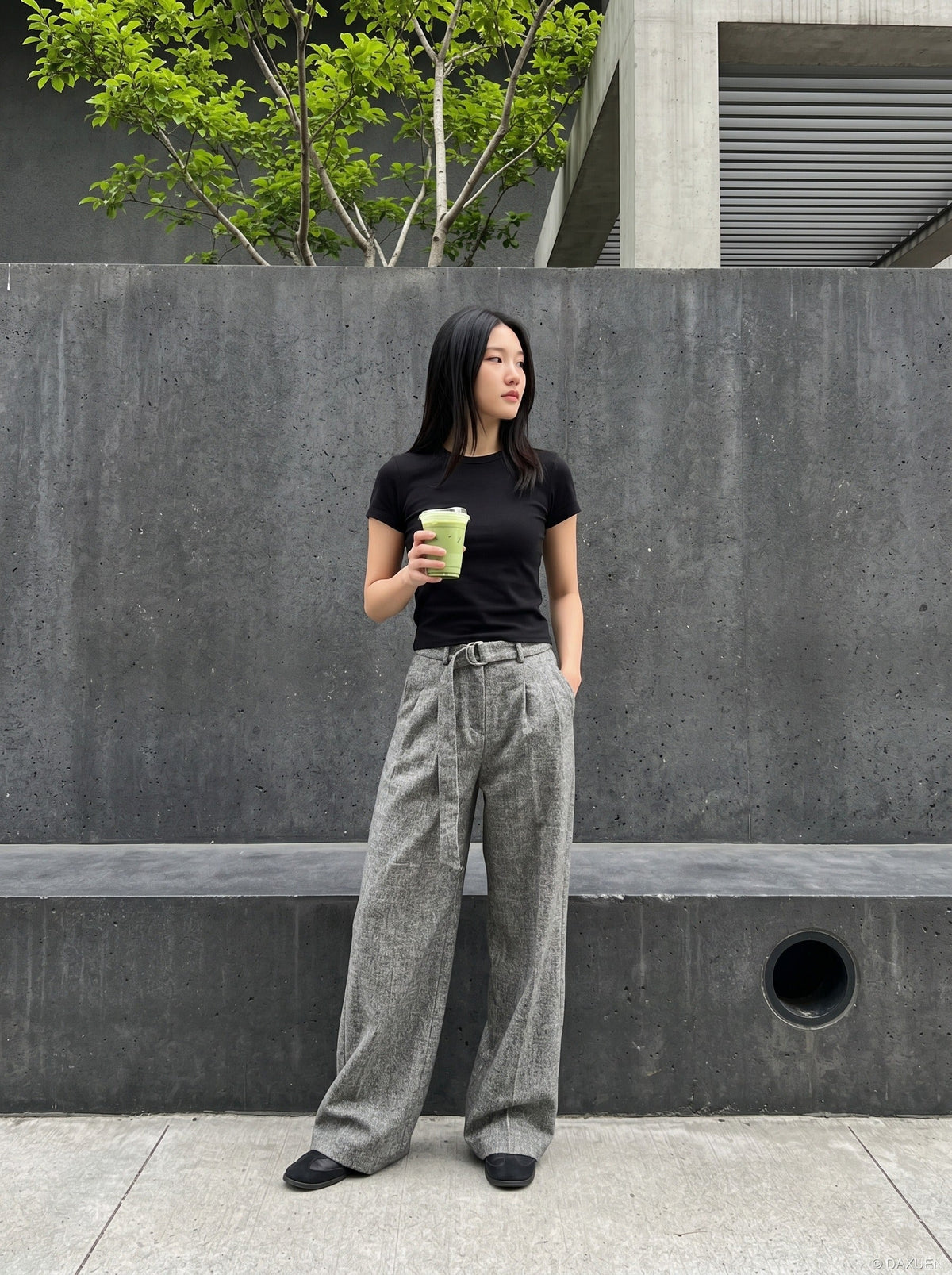 Stylized Graphic Fitted T-Shirt