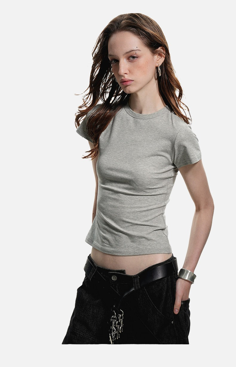 Stylized Graphic Fitted T-Shirt