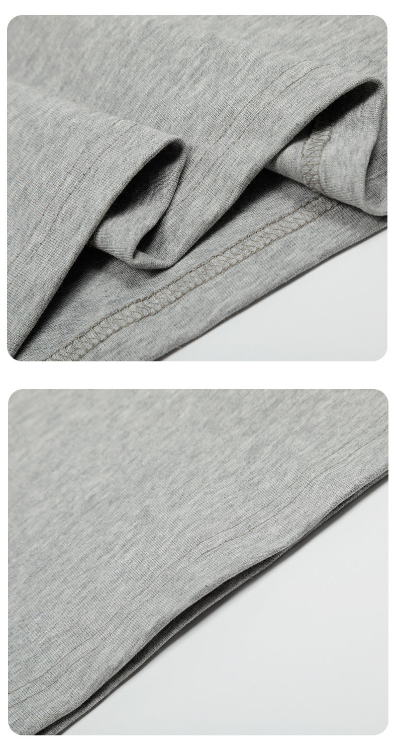 Subtle Marled Mock Neck T-Shirt