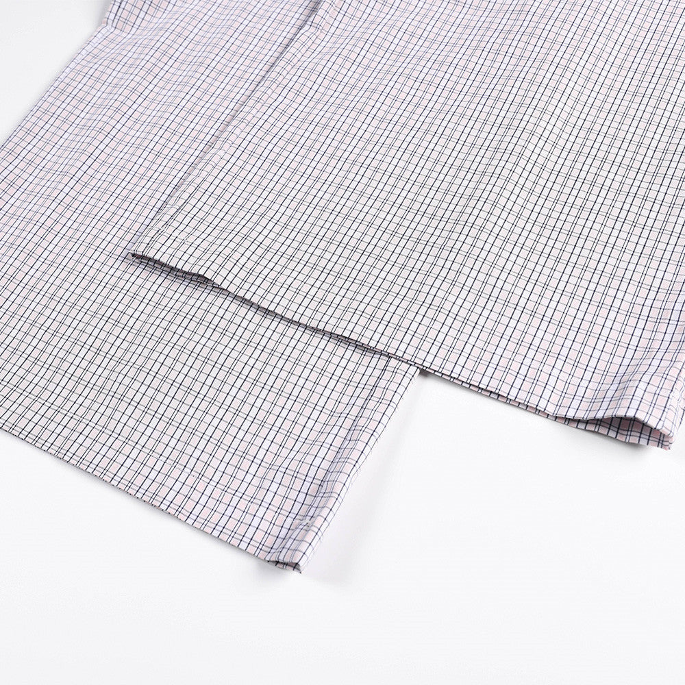 DAXUEN light plaid wide-leg trousers