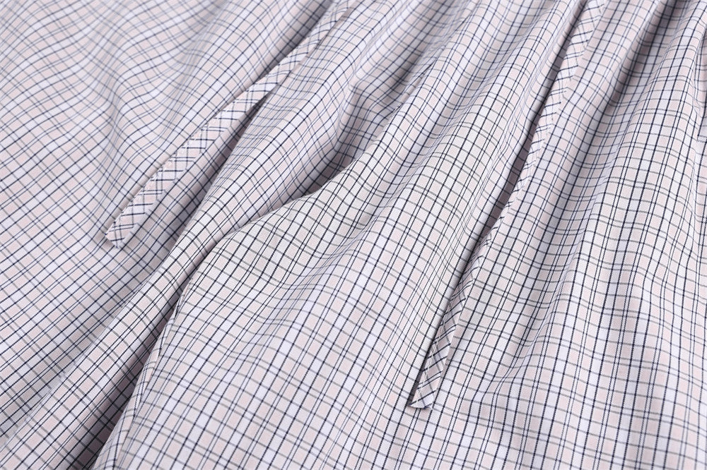 DAXUEN light plaid wide-leg trousers
