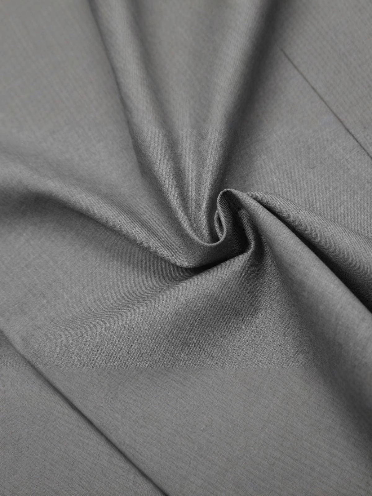 Tailored Waistband Solid-Black Trousers