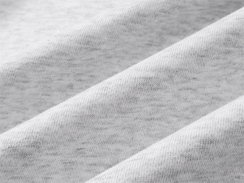 Textured Dog Graphic Wide-Leg Sweatpants