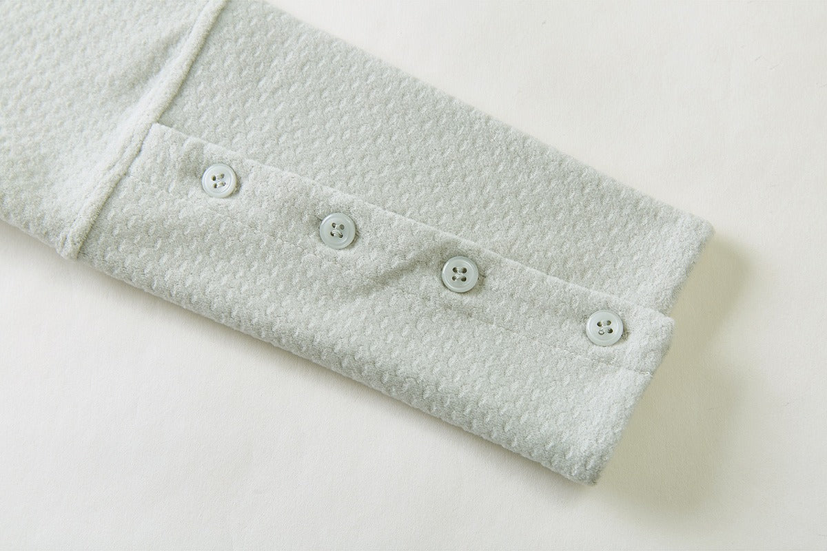 Textured Slim-Fit Half-Zip Athletic Top
