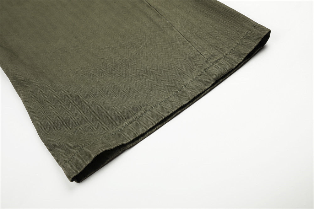 Textured Wide-Leg Trousers with Contrasting Waistband