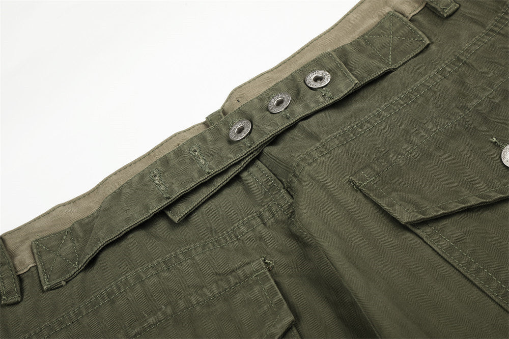 Textured Wide-Leg Trousers with Contrasting Waistband