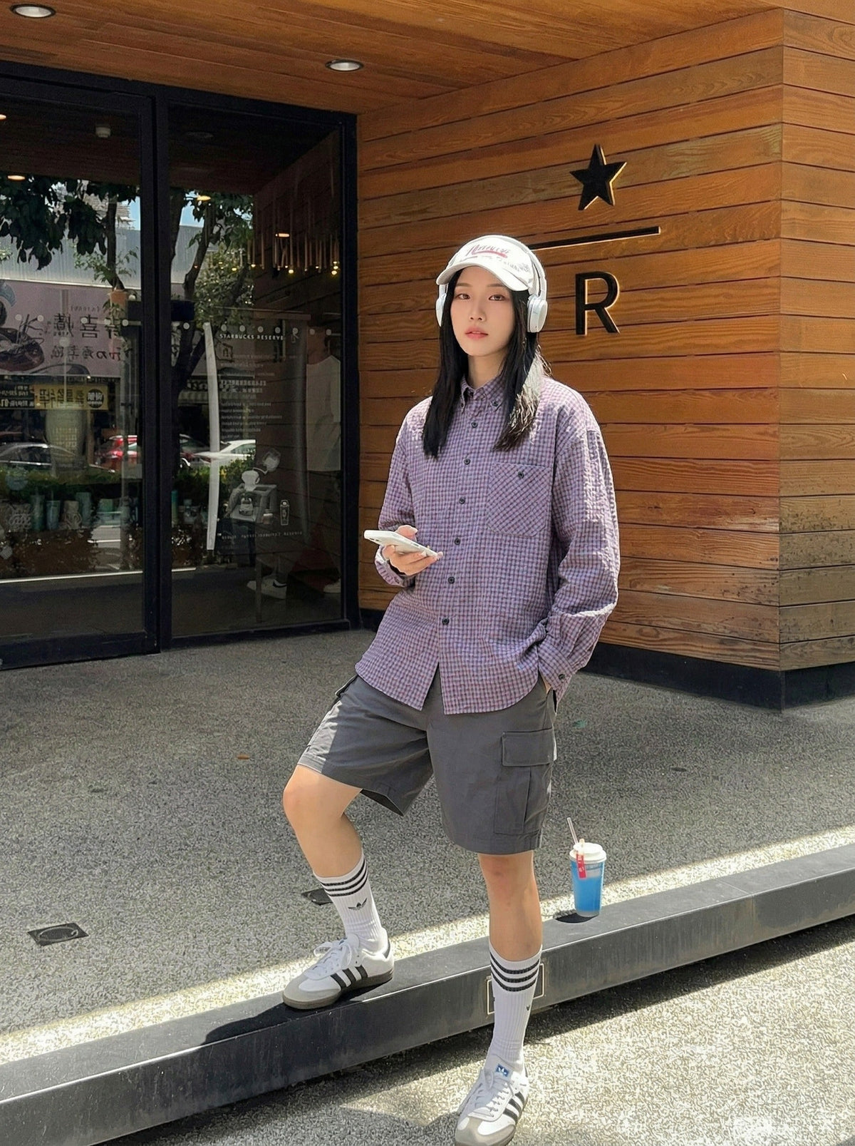 Vibe Grid Check Long Sleeve Shirt