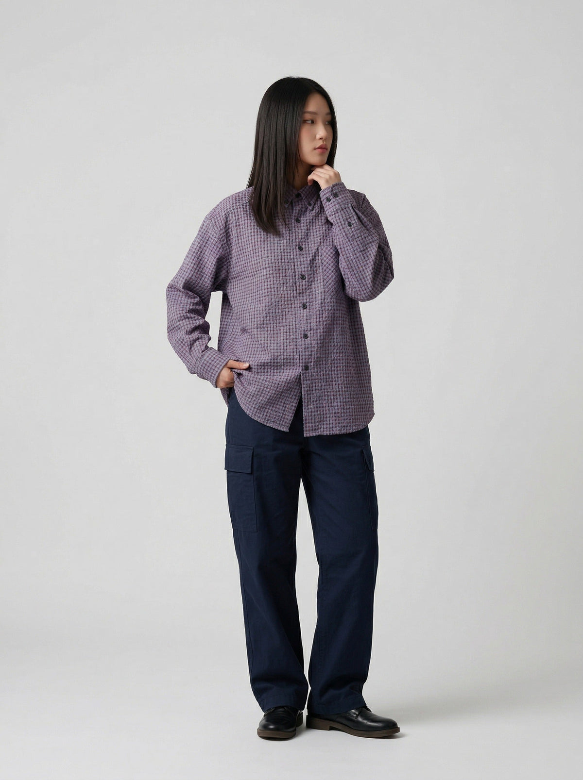 Vibe Grid Check Long Sleeve Shirt