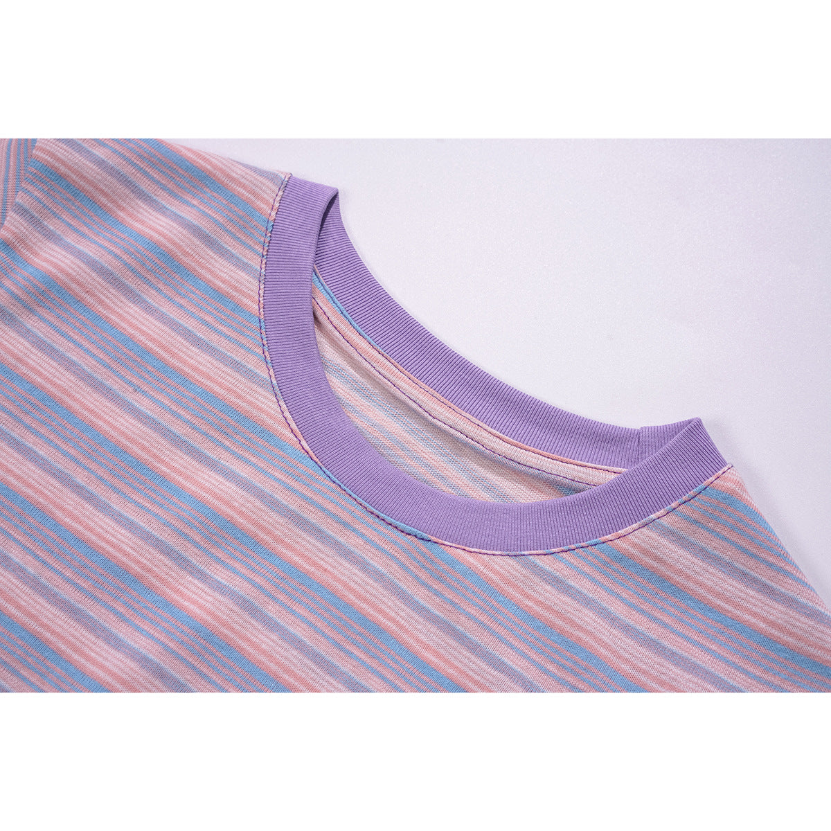 Vibrant Striped Slim-Fit Long Sleeve Top