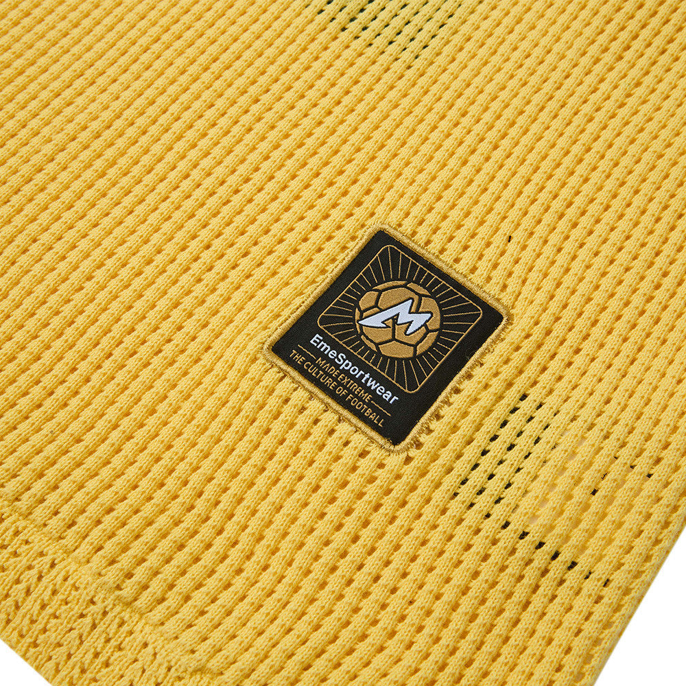 Vibrant Yellow Mesh Polo with Emblem 10