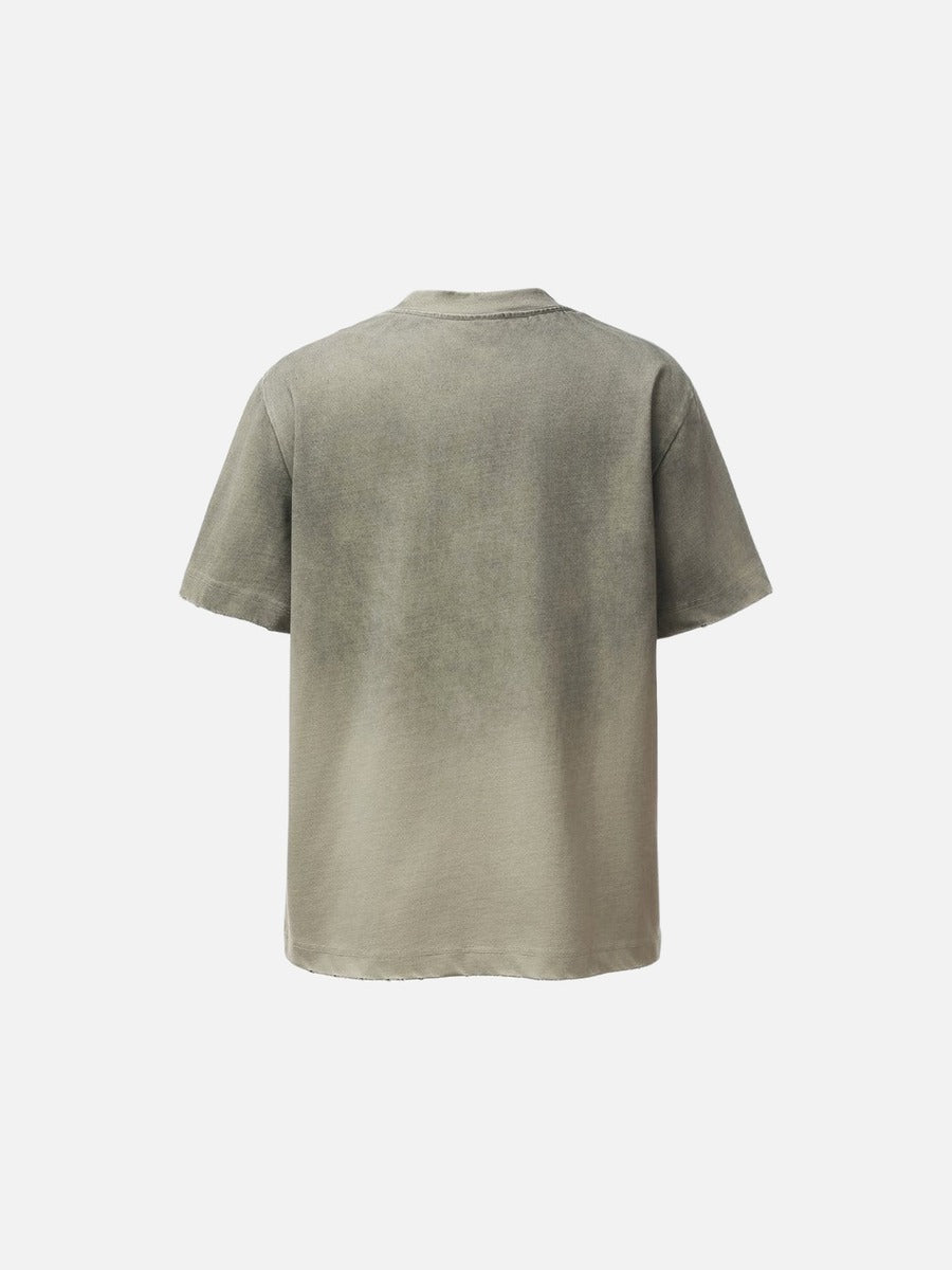 Vintage-T-Shirt mit Acid-Wash-Effekt und Grafikprint