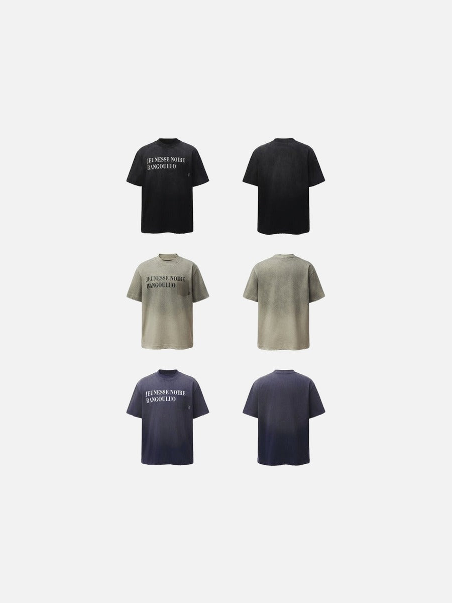 Vintage-T-Shirt mit Acid-Wash-Effekt und Grafikprint