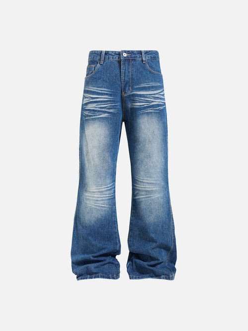 Jeans de mezclilla azul acampanados vintage - Azul / S