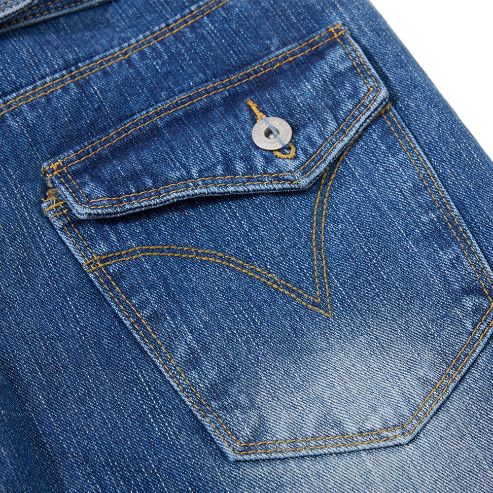Vintage Flared Blue Denim Jeans