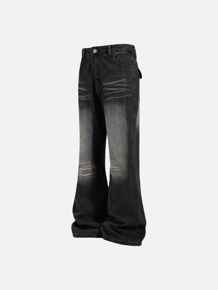 Vintage Flared Blue Denim Jeans