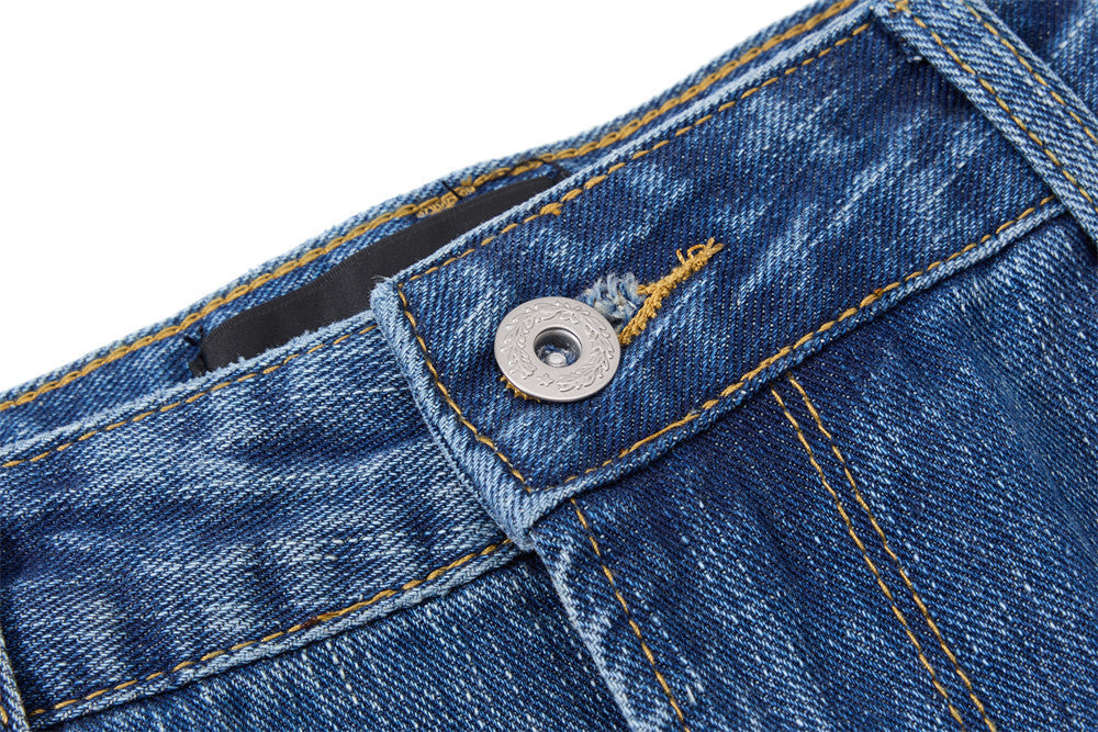 Vintage Flared Blue Denim Jeans