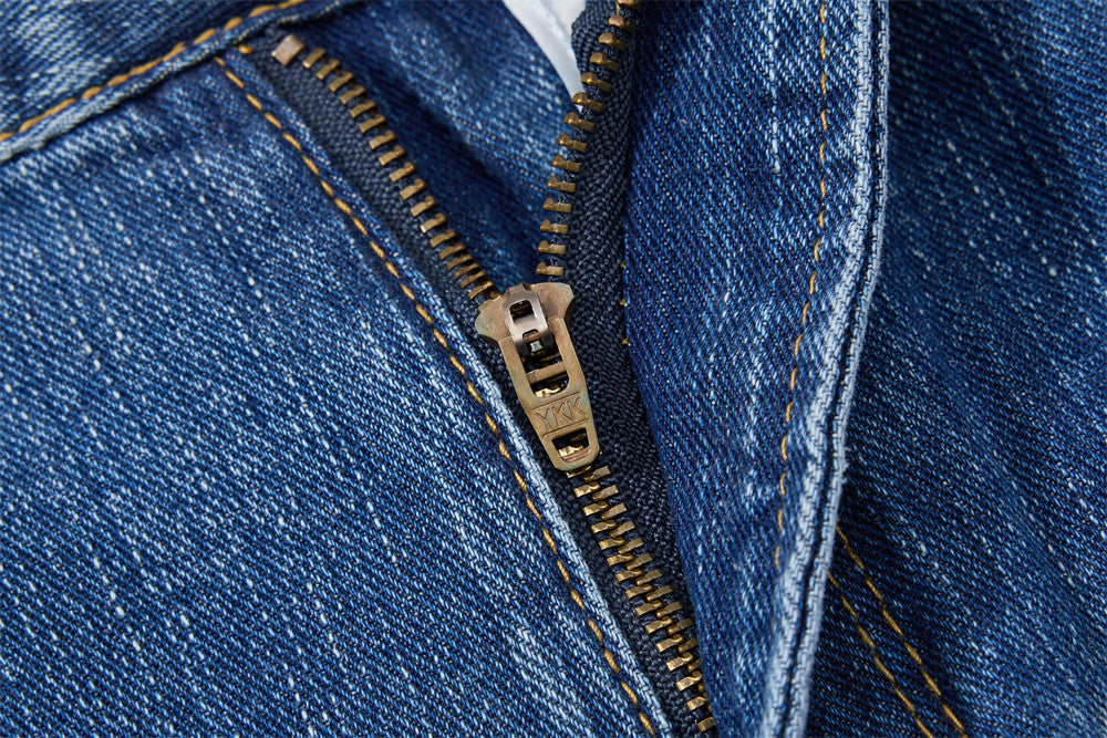 Vintage Flared Blue Denim Jeans
