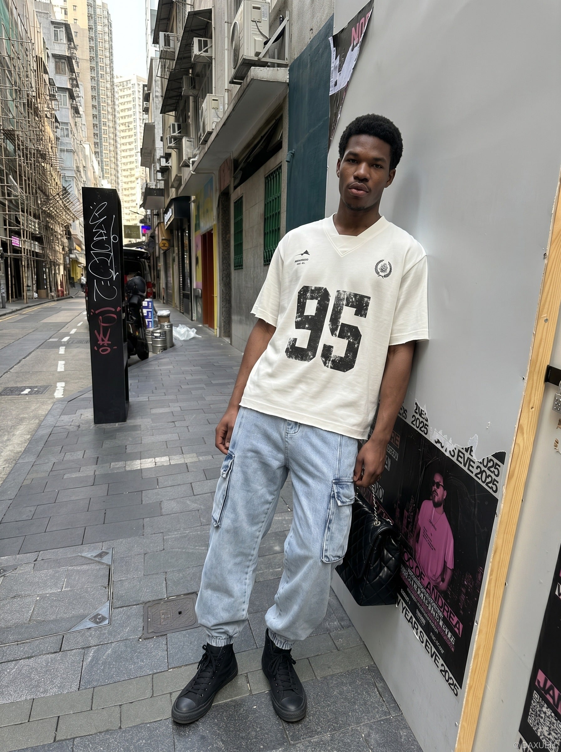 Vintage Graphic V-Neck Tee