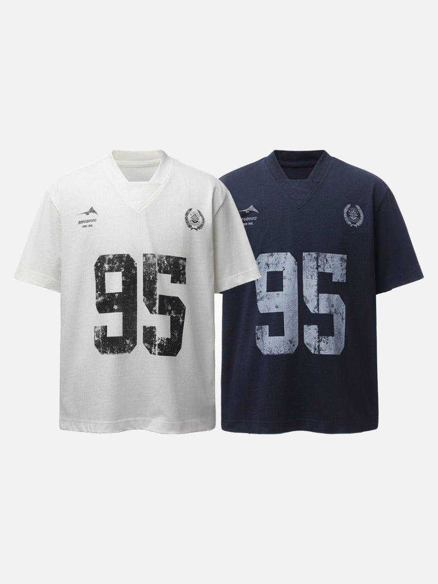 Vintage Graphic V-Neck Tee