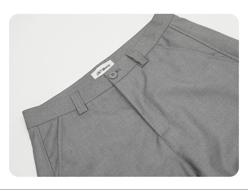 Voluminous Grey Wide-Leg Trousers