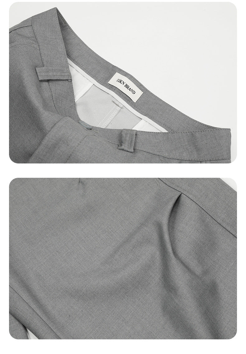Voluminous Grey Wide-Leg Trousers