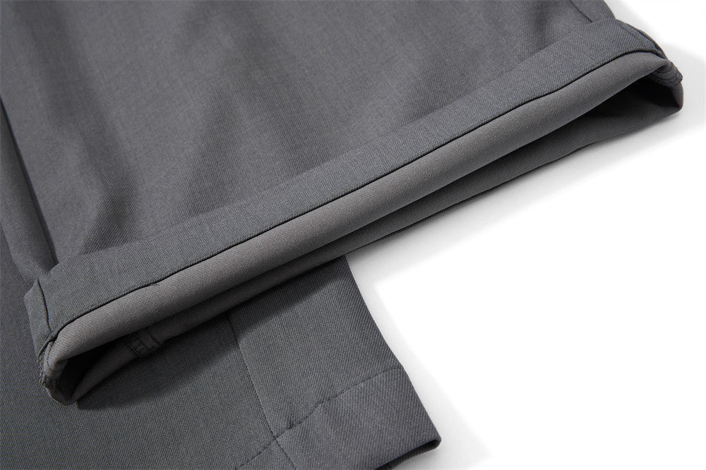 Voluminous High-Waisted Trousers with Belt