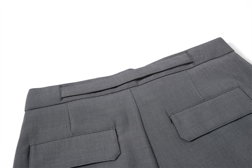 Voluminous High-Waisted Trousers with Belt