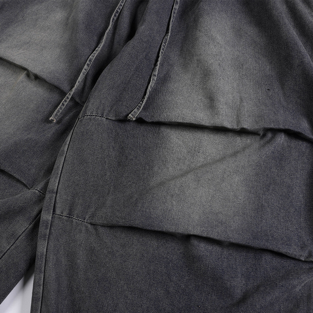 DAXUEN washed dark grey balloon pants