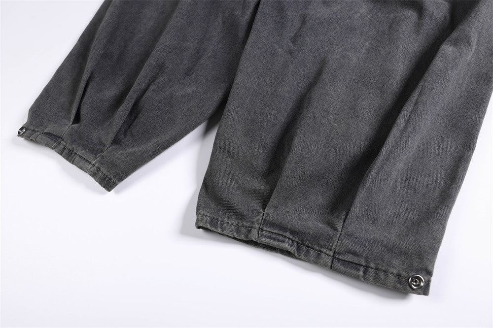 DAXUEN washed dark grey balloon pants