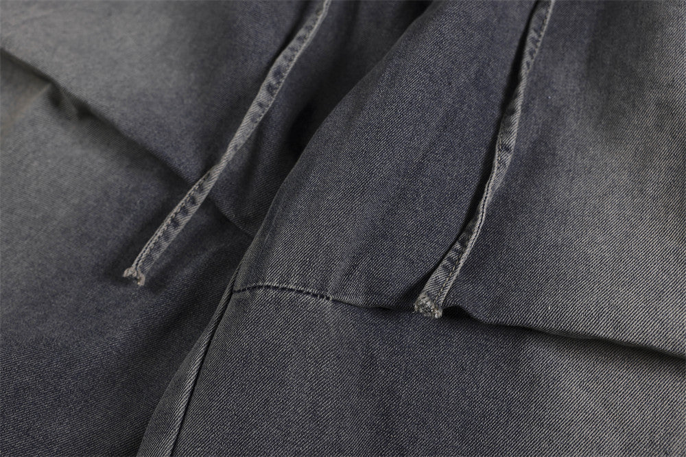 DAXUEN washed dark grey balloon pants