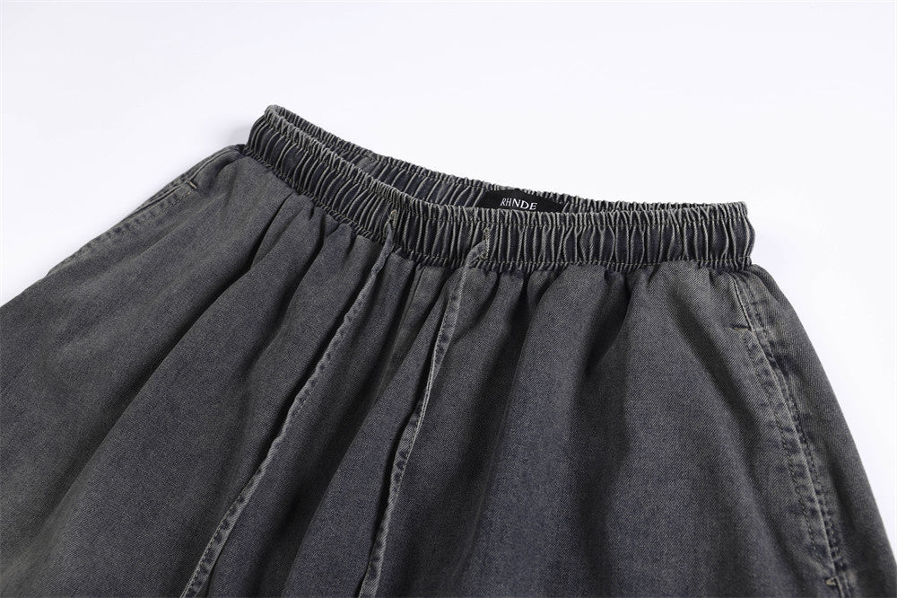 DAXUEN washed dark grey balloon pants