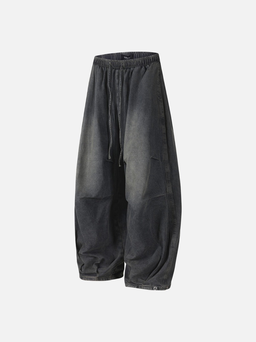 DAXUEN washed dark grey balloon pants