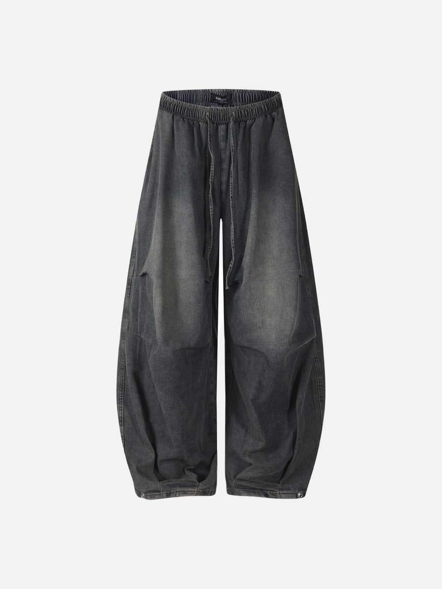 DAXUEN washed dark grey balloon pants