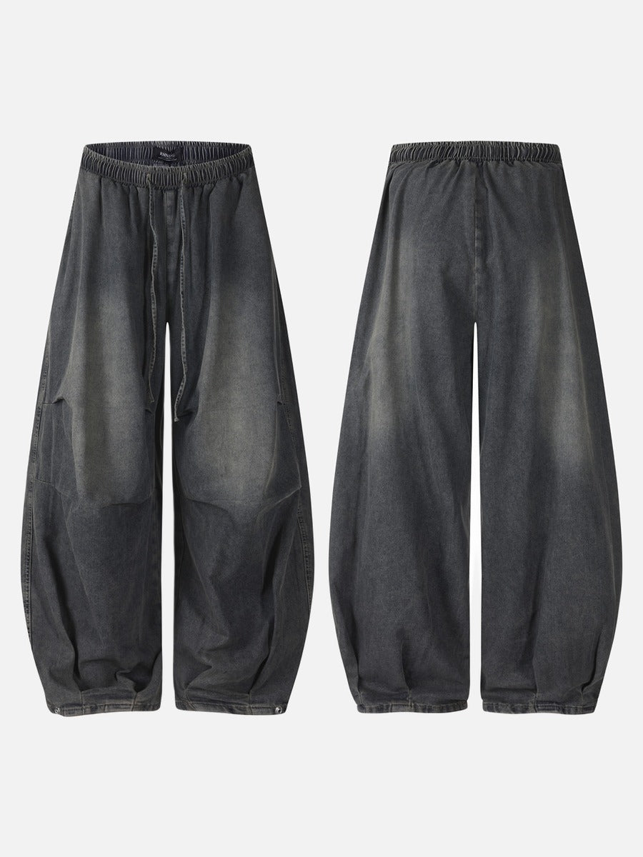 DAXUEN washed dark grey balloon pants