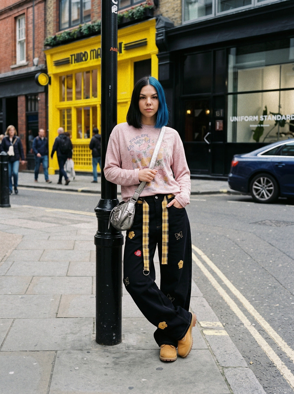 Whimsical Floral Crew Neck Graphic Top