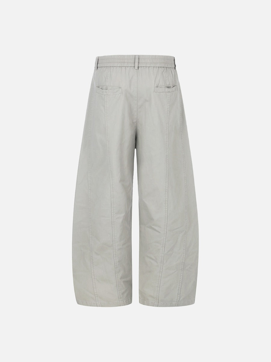 DAXUEN Wide-leg relaxed-fit pants with balloon silhouette