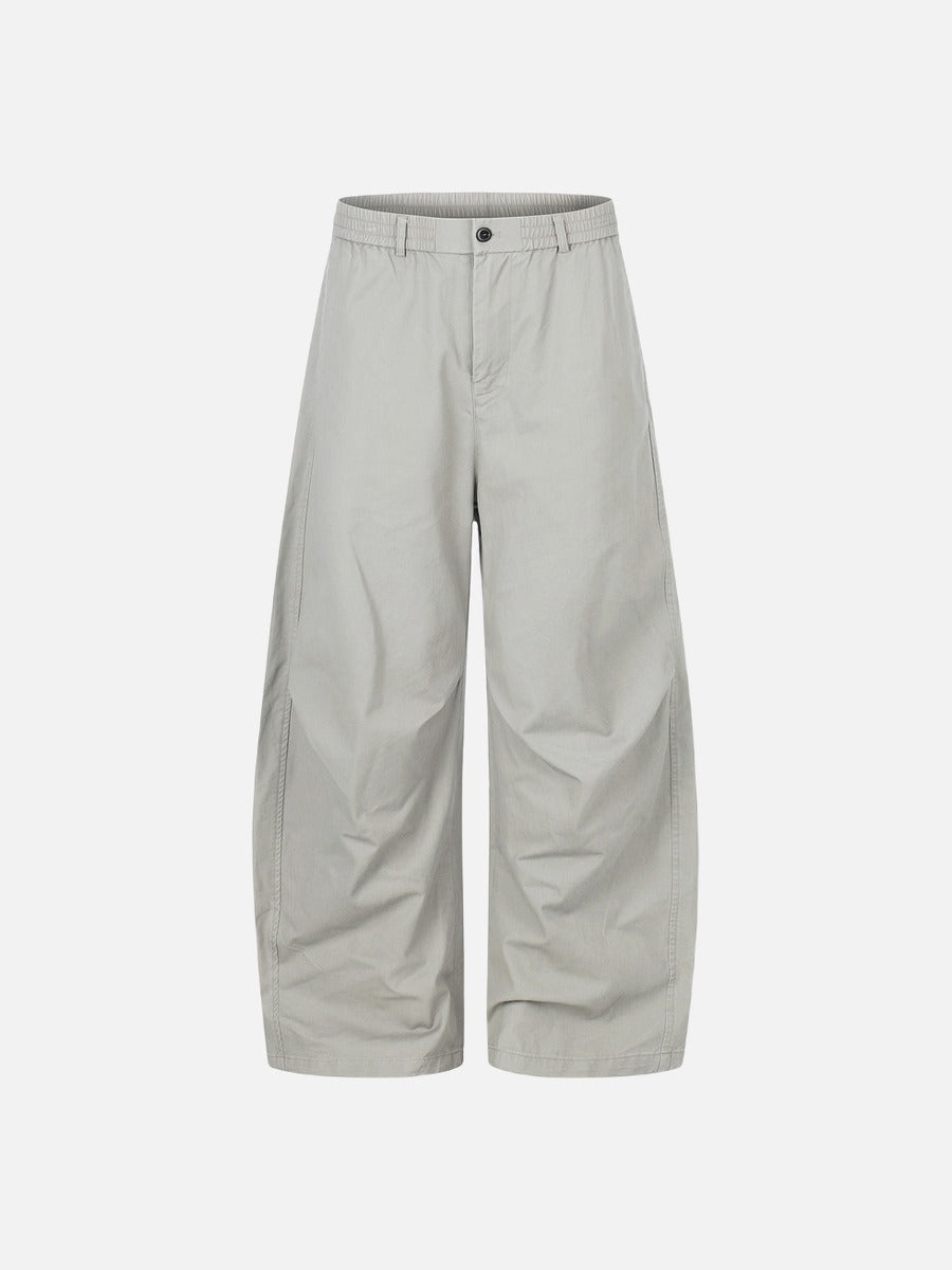 DAXUEN Wide-leg relaxed-fit pants with balloon silhouette